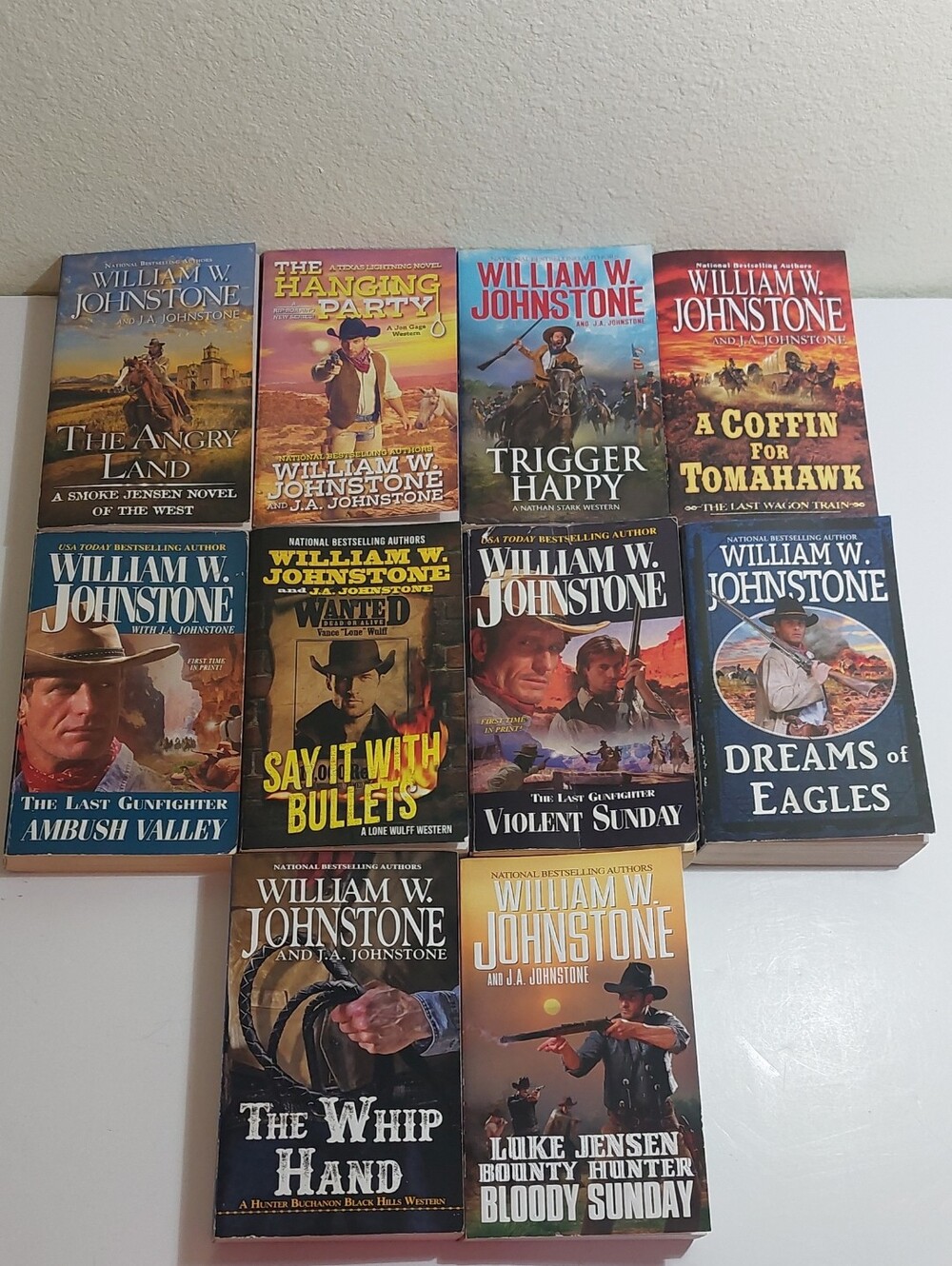 Willian Johnstone Lot of 10 Papper back Books Good Condition